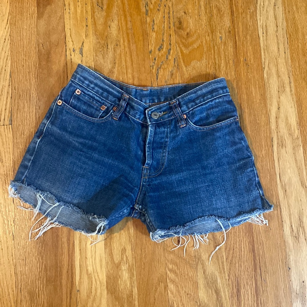 Levi's Dark Blue Denim Jean Shorts